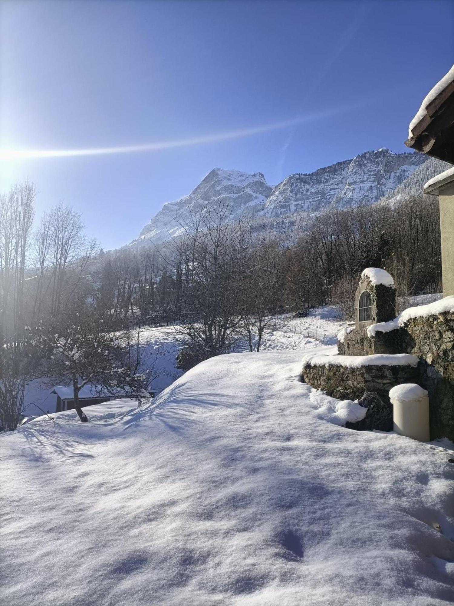 Appartement Cozy 100M2 Dans Chalet Savoyard Magland Exteriör bild